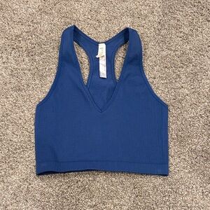 FP Movement by Free People - Free Throw Crop Tank, Skyline Ribbed Racerback sz S